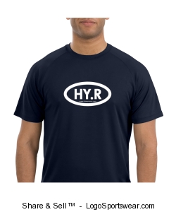 HY.R Mens Blue Dry Fit Shirt Design Zoom